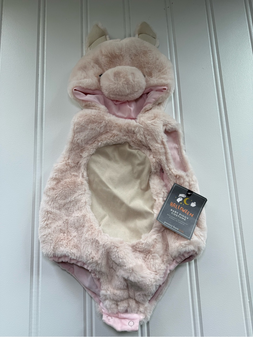 Pottery Barn Kids Pig Costume Baby Piggy 6-12 Months Halloween Piglet NEW 3003